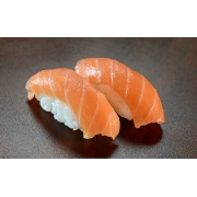 Niguiri: Salmão (8 unidades) - Salmão, arroz