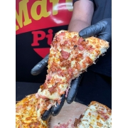 Tradicionais: MINEIRA - Pizza Grande (Ingredientes: Bacon, Calabresa, Mussarela)