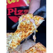Tradicionais: PORTUGUESA - Pizza Grande (Ingredientes: Cebola, Milho, Mussarela, Ovo, Presunto)