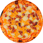 Pizzas: 4 - Supernova (Milho e Bacon) - Pizza Broto (Ingredientes: Bacon, Catupiry, Milho, Molho de Tomate, Muçarela)