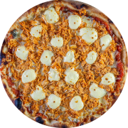 Pizzas: 02 - Galática (Frango e Catupiry) - Pizza Grande (Ingredientes: Catupiry, Frango Desfiado, Molho de Tomate, Muçarela)
