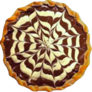 Delícias: 619-Chocolanto - Pizza Broto (Ingredientes: Chocolate ao Leite, Chocolate Branco)