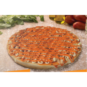Salgadas: 07-Três Queijos - Pizza Grande (Ingredientes: Catupiry, Cheddar, Molho, Mussarela, Orégano)