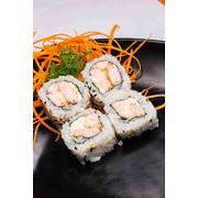 Uramakis: uramaki camarão 8 uni. - camarão, creean cheese , arroz e gergelim