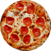 Pizzas: 22 - Pepperoni & Catupiry - Pizza Broto (Ingredientes: Catupiry, Molho de Tomate, Muçarela, Pepperoni)