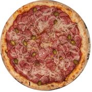 Tradicionais: CALABRESA PAULISTA ( SEM MUSSARELA) - Pizza Grande (Ingredientes: Calabresa Fatiada, Cebola, Finalizada com orégano, Molho de Tomate)