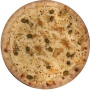 Tradicionais: Cinco Queijos - Pizza Grande (Ingredientes: Azeitona, Gorgonzola, Molho, Mussarela, Orégano, Parmesão, Provolone, Requeijão)