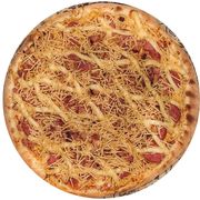 Tradicionais: Caipira - Pizza Grande (Ingredientes: Bacon, Batata Palha, Calabresa, Catupiry, Frango, Molho, Mussarela, Orégano)