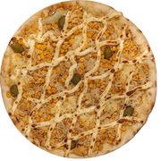 Tradicionais: Broto Frango com Catupiry - Pizza Broto (Ingredientes: Azeitona, Catupiry, Frango Desfiado, Massa Artesanal, Molho de Tomate, Muçarela, Orégano)