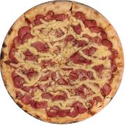 Tradicionais: Calabresa c/Catupiry Original - Pizza Grande (Ingredientes: Calabresa, Catupiry, Finalizada com orégano, Molho, Mussarela)