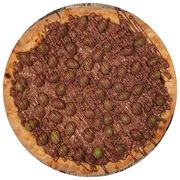 Doces: Sensação de Uva - Pizza Grande (Ingredientes: Chocolate Derretido ao leite, Chocolate Meio Amargo, Uva verde)