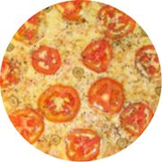 Salgadas: Mussarela - Pizza Grande (Ingredientes: Azeitona, Mussarela, Orégano, Tomate)