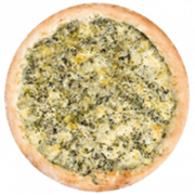 Salgadas: 4 Queijos - Pizza Grande (Ingredientes: Azeitona, Catupiry, Cheddar, Mussarela, Orégano, Parmesão, Provolone)