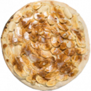 Doces: Banana - Pizza Grande (Ingredientes: Açúcar, Banana, Canela, Leite Condensado, Mussarela)
