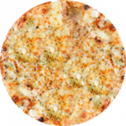 Salgadas: Alho e Óleo - Pizza Grande (Ingredientes: Alho, Azeite de Oliva, Azeitona, Mussarela, Orégano)
