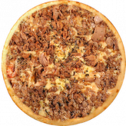 Salgadas: Atum Com Palmito - Pizza Grande (Ingredientes: Atum, Azeitona, Cebola, Mussarela, Orégano, Palmito)