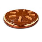 Doces: Kit Kat - Pizza Grande (Ingredientes: Chocolate ao Leite, Kit Kat, Morango, Mussarela)