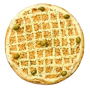 Salgadas: Mafiosa - Pizza Grande (Ingredientes: Frango, Milho, Mussarela, Orégano, Presunto, Tomate)