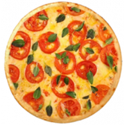 Salgadas: Marguerita - Pizza Grande (Ingredientes: Azeitona, Manjericão, Mussarela, Orégano, Parmesão, Tomate)