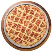 Salgadas: Pariense - Pizza Grande (Ingredientes: Bacon Fatiado, Cream Cheese, Molho de Tomate, Mussarela, Orégano)