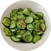Porção: Porção Sunomono 100g - Porções (Ingredientes: Cebolinha, Gergelim)