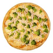 Tradicionais: 18.Brócolis - Pizza Grande (Ingredientes: Bacon, Brócolis, Molho de Tomate Italiano, Mussarela)