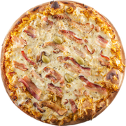 Premium: 23.Lombo Especial - Pizza Grande (Ingredientes: Catupiry, Cebola, Lombinho, Molho de Tomate Italiano, Mussarela)