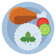 Pratos: Chuleta - Prato Individual (Ingredientes: Arroz, Batata Frita, contra file na chapa, Farofa, Molho Especial da Casa, Salada)