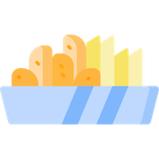 Porções: 1/2 Porção de Batata - Porçaõ500g (Ingredientes: acompanha molho de alho, batatas fritas)