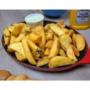 Porções: Batata Rústica c/ Bacon (Grande) - Porção (Ingredientes: Bacon, Batata)