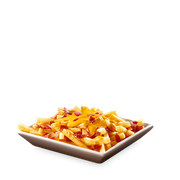 Porções: Batata M com cheddar e bacon - Média (Ingredientes: Bacon, Batata frita, Cheddar)