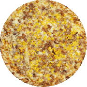 Salgadas: Bacon e Milho - Pizza G (Ingredientes: Bacon, Milho, Molho de Tomate, Mussarela)