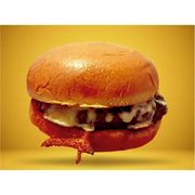 Lanche artesanal: 4-Want burger (X burger) - Lanche artesanal (Ingredientes: Hambúrguer artesanal (150g), Molho especial da casa, Pão de brioche, Queijo mussarela)