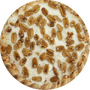 Doces: Chocolate Branco com Nozes - Pizza G (Ingredientes: Chocolate Branco c/ nozes)