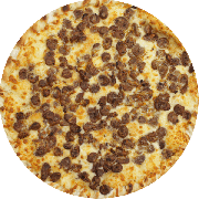 Salgadas: Coração - Pizza G (Ingredientes: Coração de Frango, Molho de Tomate, Mussarela, Orégano)