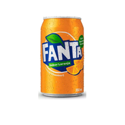 Refrigerantes: Fanta Laranja Lata 350ml - Refrigerante Laranja
