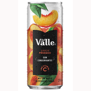 Suco: Del Valle sabor Pessego lata 290ml)