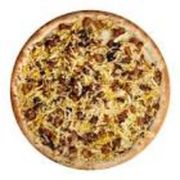 Salgadas: Bacon Com Ovos - Pizza Média (Ingredientes: Bacon, Mussarela, Ovos)