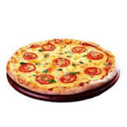 Salgadas: Margherita - Pizza Média (Ingredientes: Manjericão, Mussarela, Queijo Parmesão, Rodelas de Tomate)