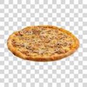 Salgadas: Carne Seca a Mineira - Pizza Média (Ingredientes: Alho Torrado, Azeitonas Pretas, Carne Seca Desfiada, Cebola)