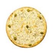 Salgadas: Palmito - Pizza Média (Ingredientes: Azeitonas Verdes, Mussarela, Palmito Picado, Tomate Cereja)