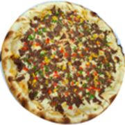 Premium: PIZZA COSTELA DESFIADA - Pizza Média (Ingredientes: Cebola, Costela desfiada, Molho de Tomate, Mussarela)