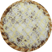 Doces: Prestígio - Pizza G (Ingredientes: Chocolate Preto, Coco Ralado, Leite Condensado)