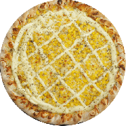 Salgadas: Milho com catupiry - Pizza G (Ingredientes: Catupiry, Milho, Molho de Tomate, Mussarela, Orégano)