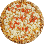 Salgadas: Palmito - Pizza G (Ingredientes: Molho de Tomate, Mussarela, Orégano, Palmito, Tomate Picado)