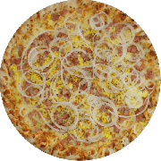 Salgadas: Portuguesa - Pizza G (Ingredientes: Cebola, Molho de Tomate, Mussarela, Ovos, Presunto)