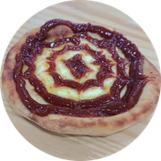 Esfihas Doces: Romeu e Julieta - Esfiha (Ingredientes: Goiabada, Mussarela)
