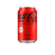 Refrigerante: Coca-Cola Zero Lata 350ml - Refrigerante Cola