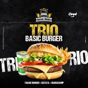 Trio Promocional: TRIO BASIC B. - TRIOS PROMOCIONAIS (Ingredientes: Pão, Carne, Queijo, Ovo, Alface, Maionese)