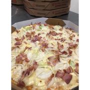SELEÇÃO DO PONTO: Cebola Manteiga Especial - Pizza Grande (Ingredientes: Bacon, Cebola na Manteiga, Molho de Tomate, Mussarela, Orégano)
